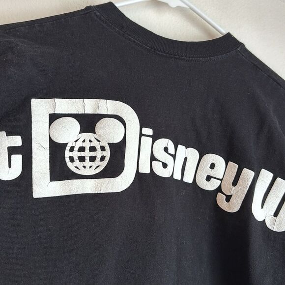 Disney Parks Spirit Jersey long sleeve Women’s Unisex Men’s Black t-shirt Small - Picture 7 of 8